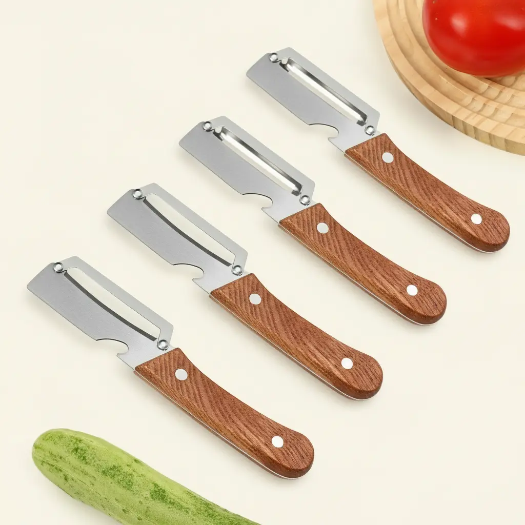 🔪🥬 2-in-1 Multi-Functional Scallion Slicer & Kitchen Peeler Tool ✨