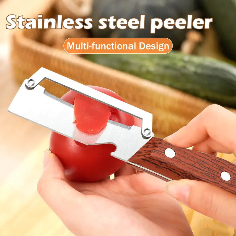 🔪🥬 2-in-1 Multi-Functional Scallion Slicer & Kitchen Peeler Tool ✨