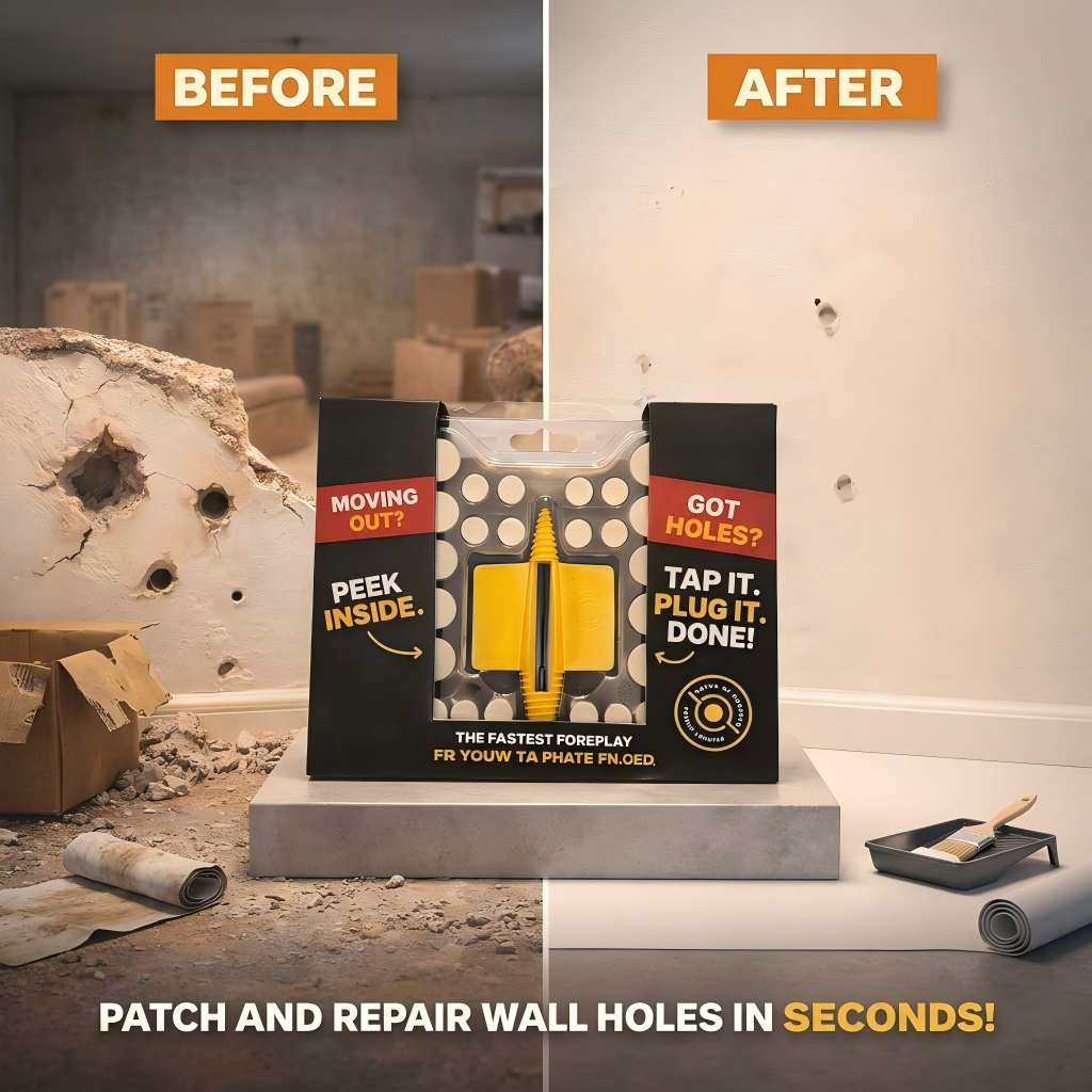 🔨Premium Drywall Repair Plug Kit (36-Pack) | No Sanding, 1-Hour Fix⚡