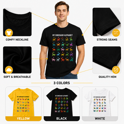 Dinosaur Alphabet Soft Cotton Tee