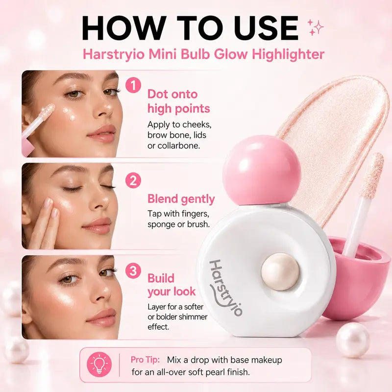✨Liquid Glass Skin Highlighter - Pearlescent Dewy Glow Illuminator