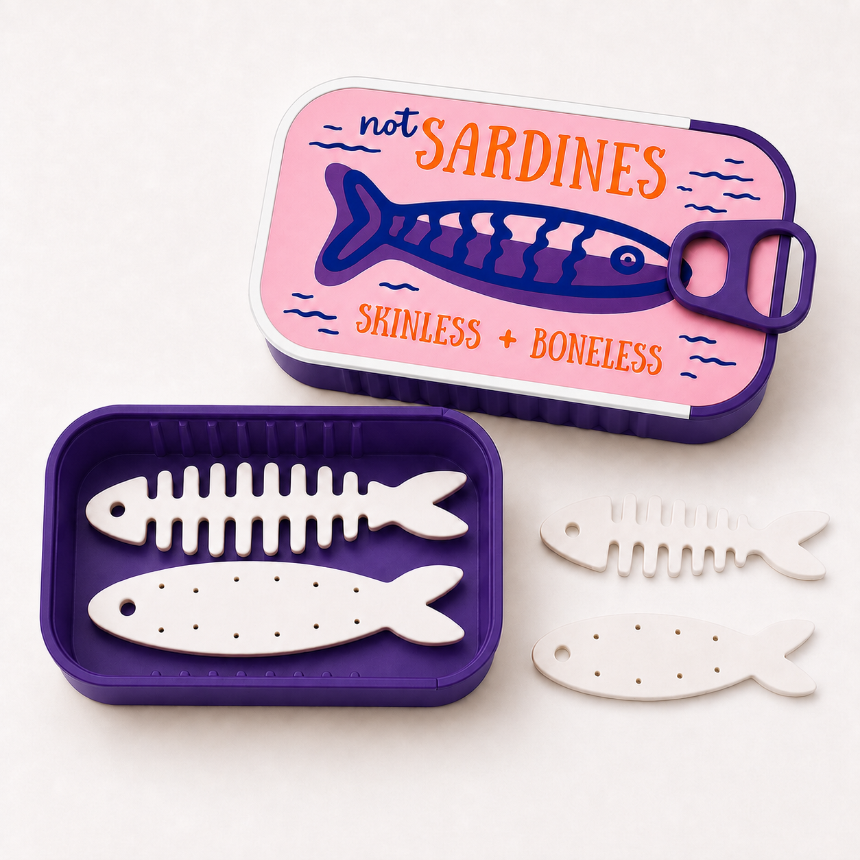 🐟 Sardine Can Daily Jewelry Case | Compact Mini Organizer 🐟