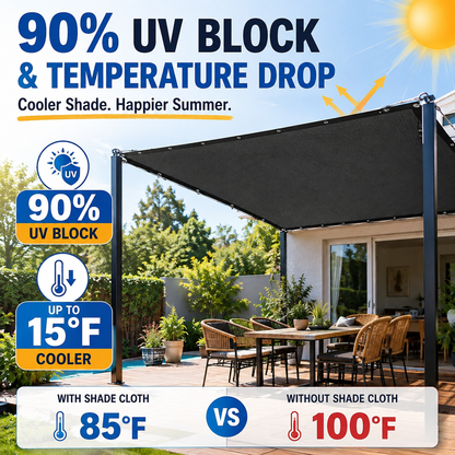 ☀️ 90% UV Block Heavy-Duty Sun Shade Net