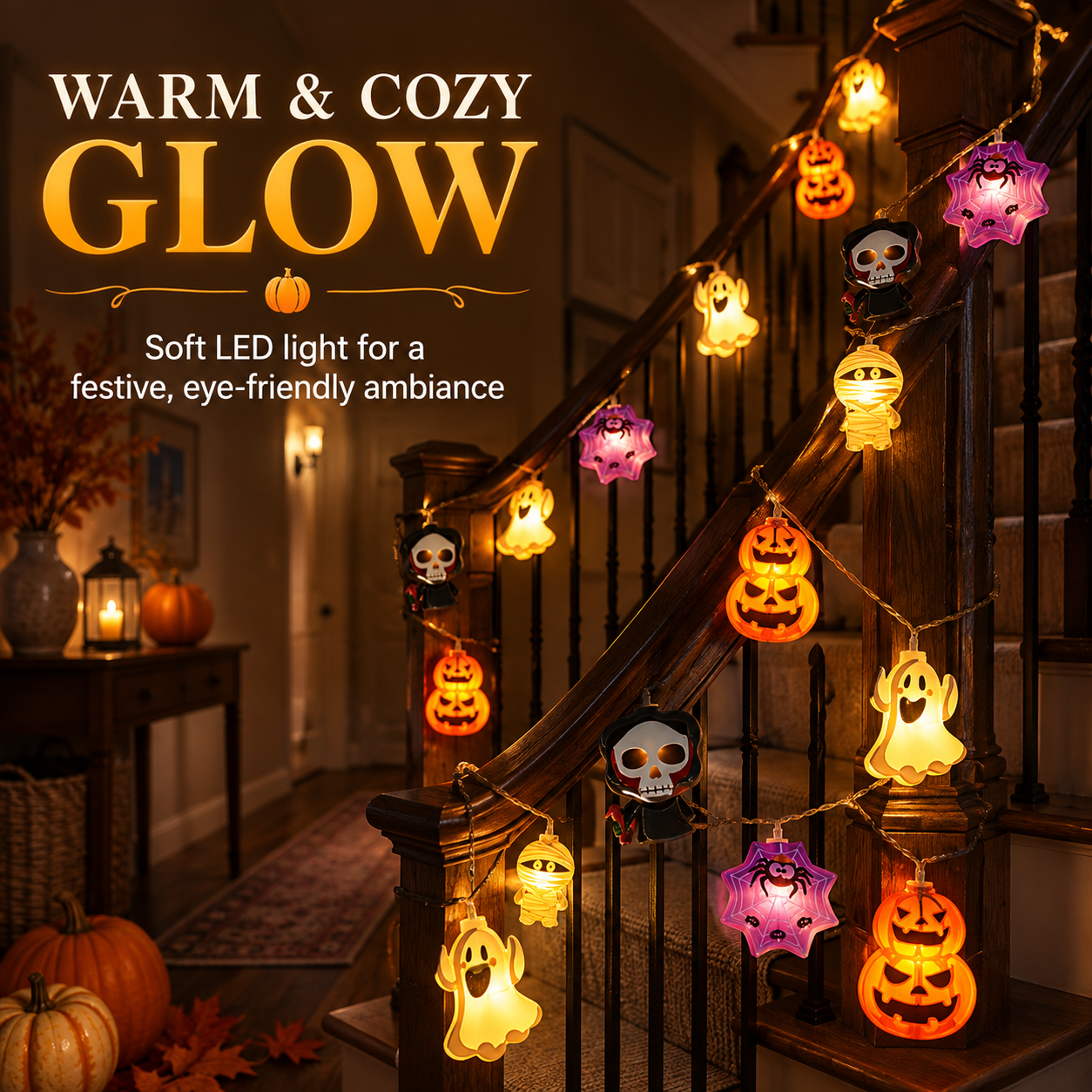 Spooky Glow Halloween LED String Lights 🎃