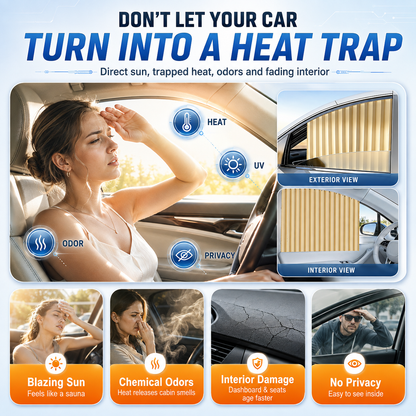 🚘 Retractable Sliding Car Window Sunshade