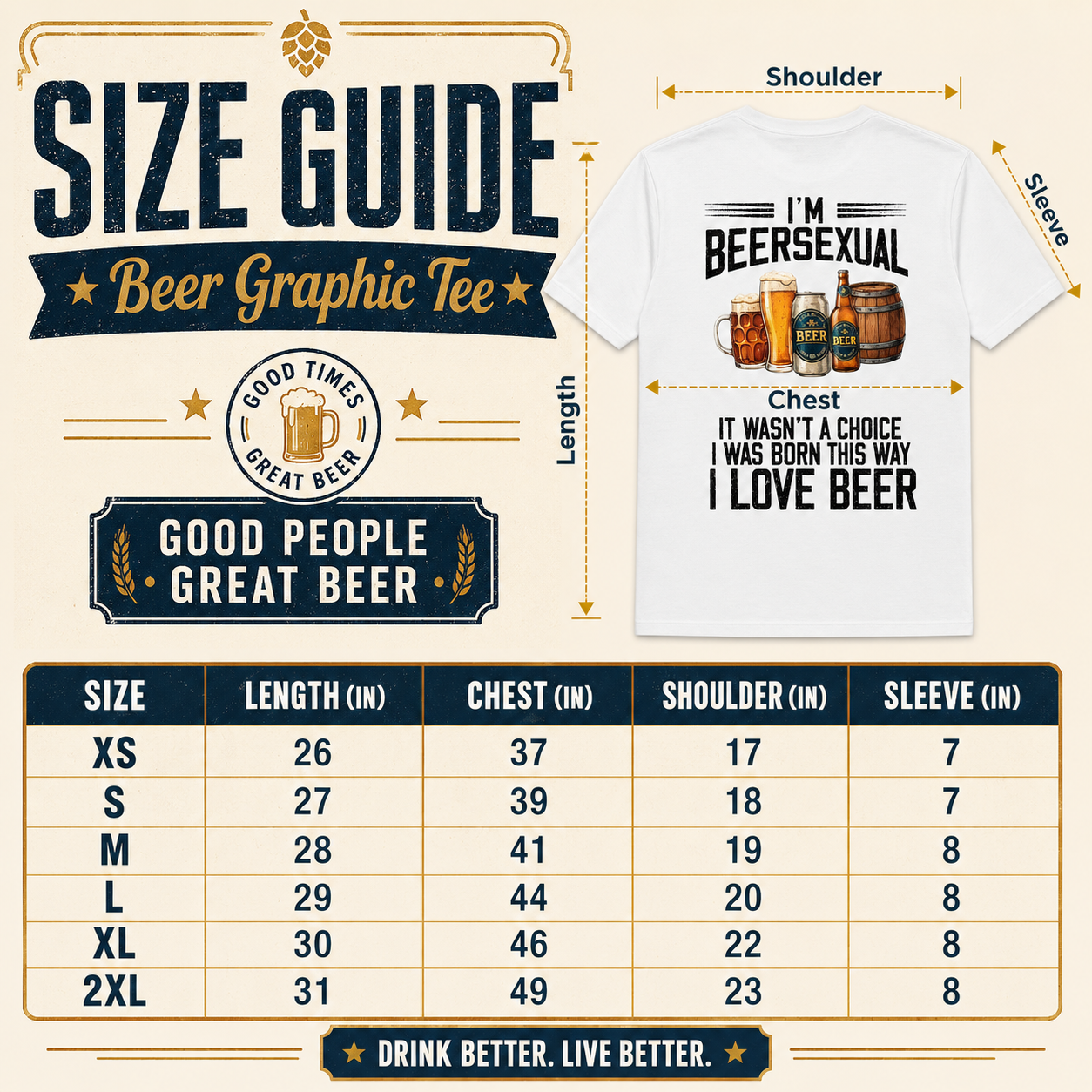 🍻 "I'm Beersexual" Graphic Tee | The Ultimate Beer Lover Tee