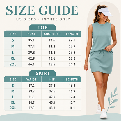🌿 Versatile 2-Piece Active Skort Set for Women on the Go