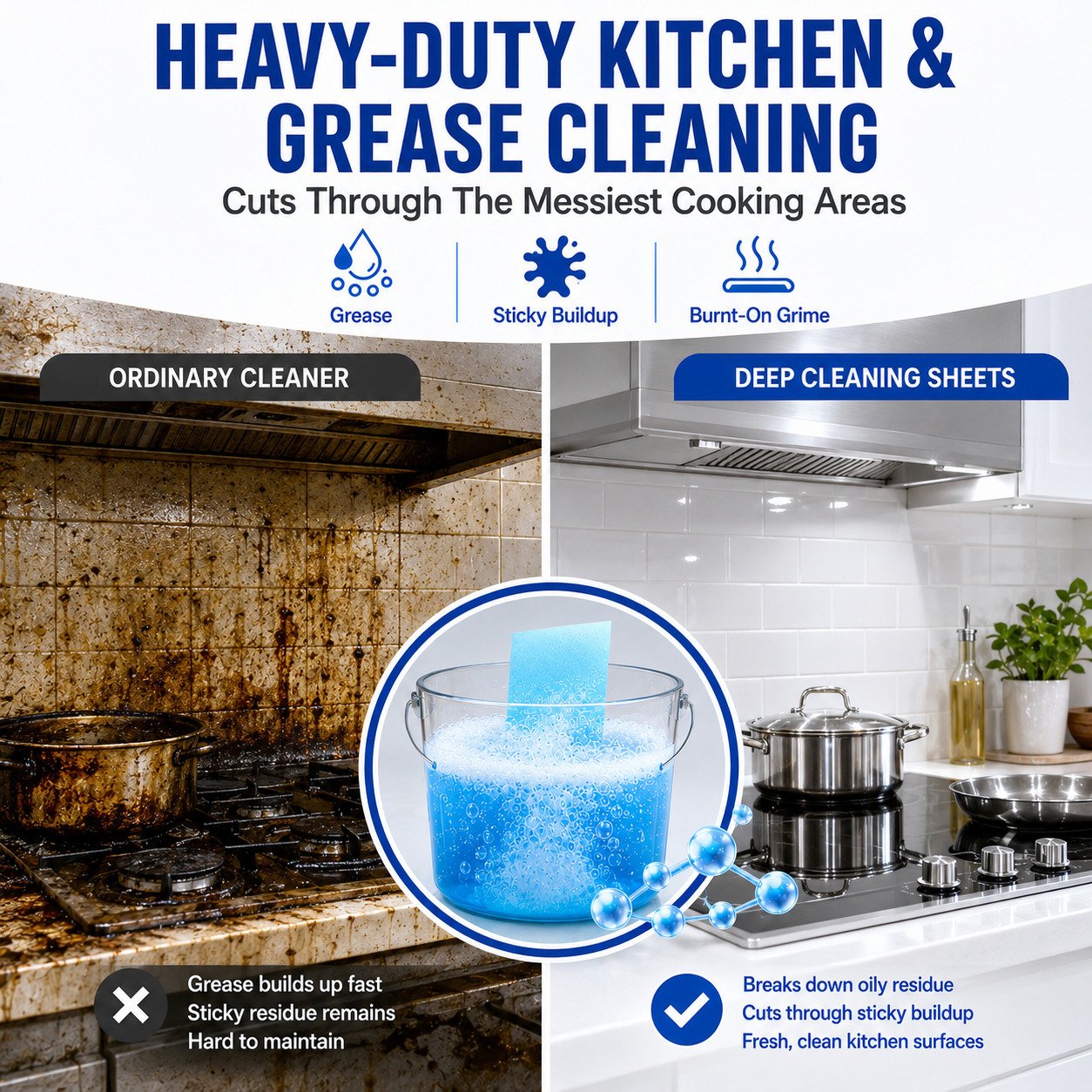 🫧Heavy-Duty Multi-Surface Dissolvable Cleaning Sheets