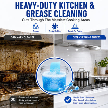 🫧Heavy-Duty Multi-Surface Dissolvable Cleaning Sheets