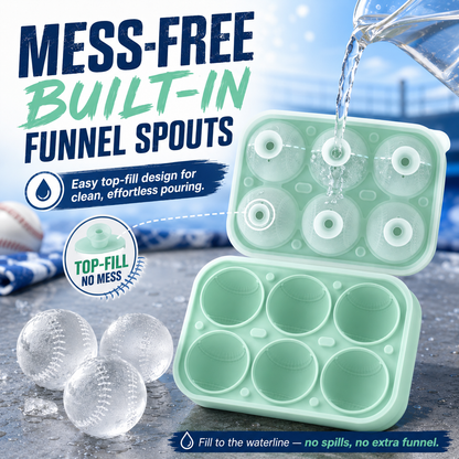 🍹 Cool Your Drinks! 3D Sports Ball Ice Mold