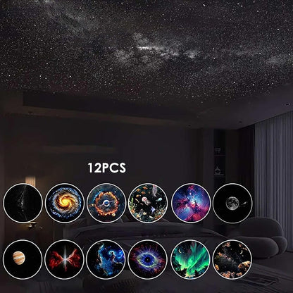 🪐2-in-1 Mini Galaxy Star Projector Night Light