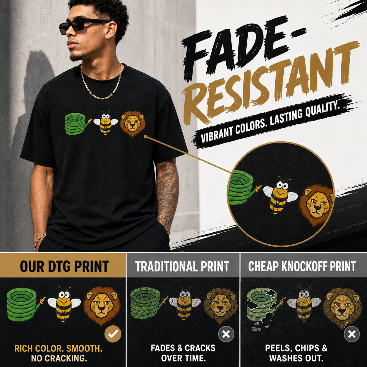 🔥 "Hose Bee Lion" Visual Pun Graphic Tee