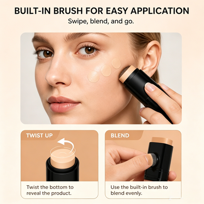💄 2-in-1 Foundation Stick – Flawless Finish ✨