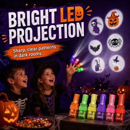 🎃 Spooky Pattern Finger Projector Lights (Set)