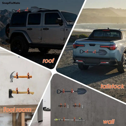 2Pcs Shovel Mount for Roof Rack