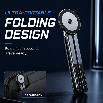 ⚡ Universal Magnetic Folding Tablet & Laptop Stand
