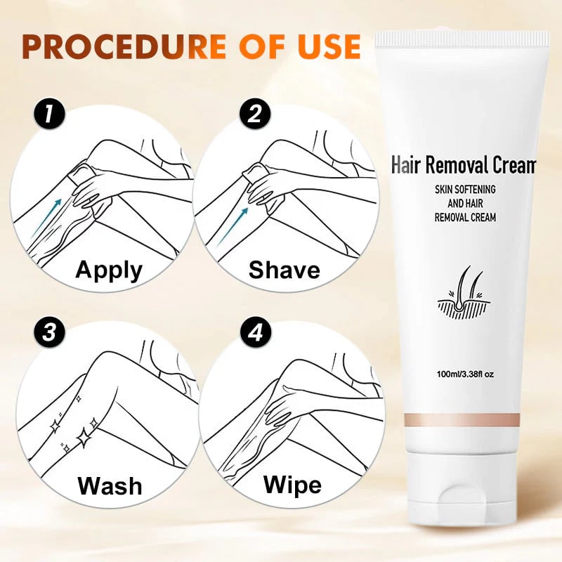 🧴49% OFF!🥰 Mild Hair Removal Cream ✨ Fast-Acting Smooth Skin | Pleasant Fragrance for All Skin Types