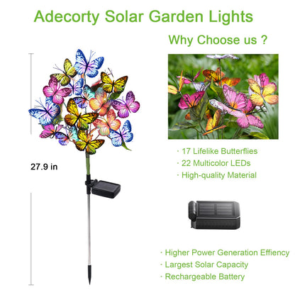 🦋Solar Powered Butterfly Garden Stake Light