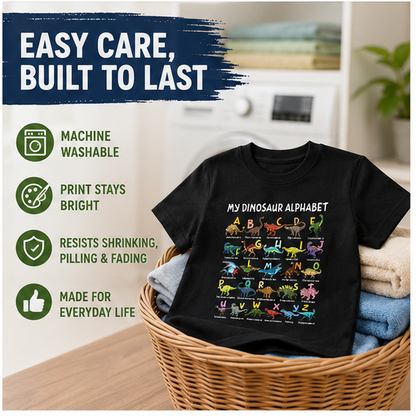 🦖The ABC Dino Tee: Spark Your Little Explorer’s Curiosity & Early Learning!
