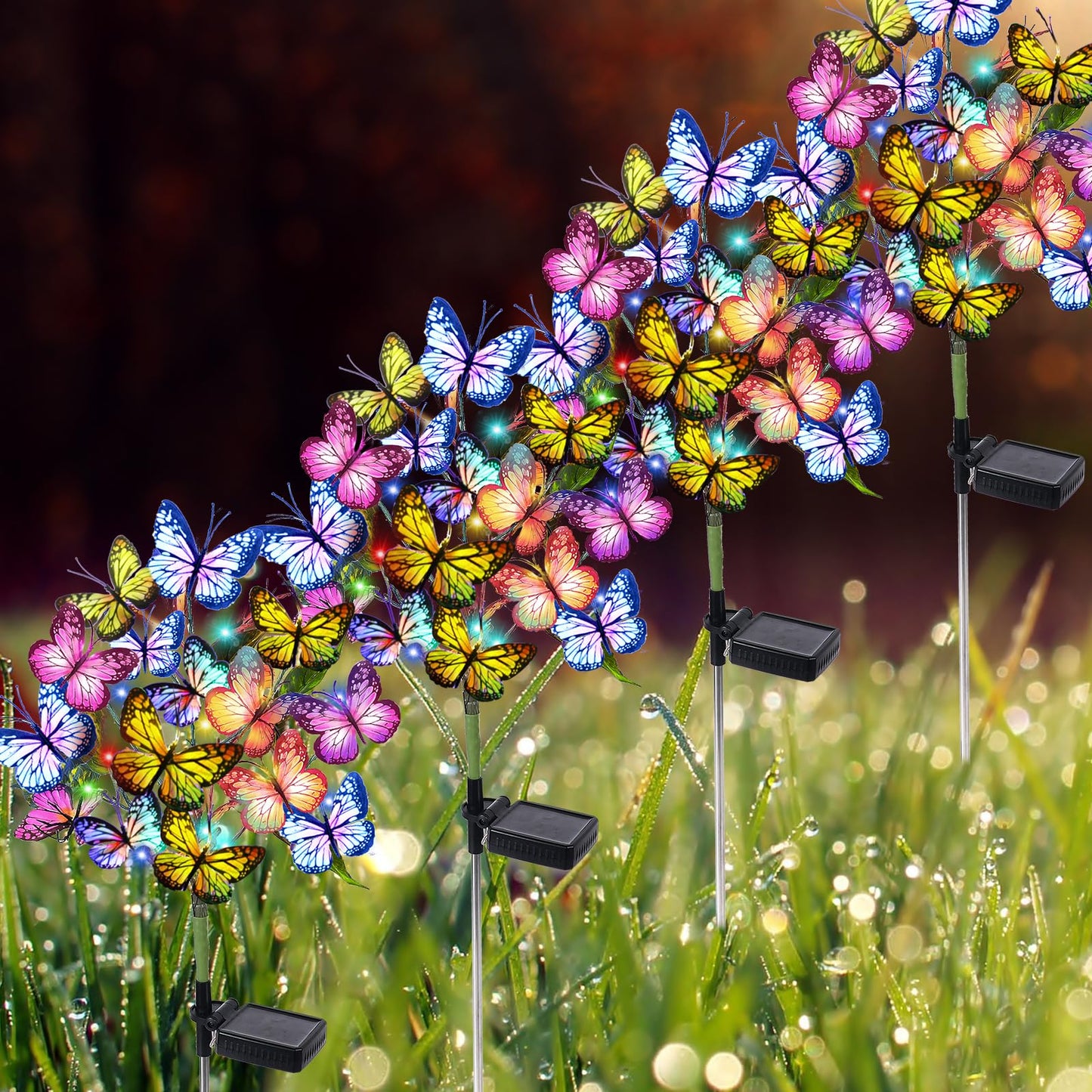 🦋Solar Powered Butterfly Garden Stake Light