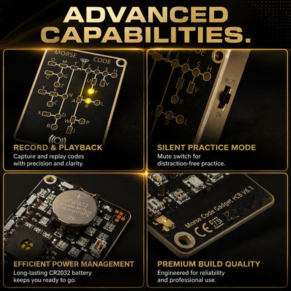 📟 Morse Code Trainer Card Pro