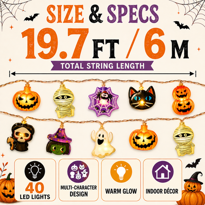 Spooky Glow Halloween LED String Lights 🎃