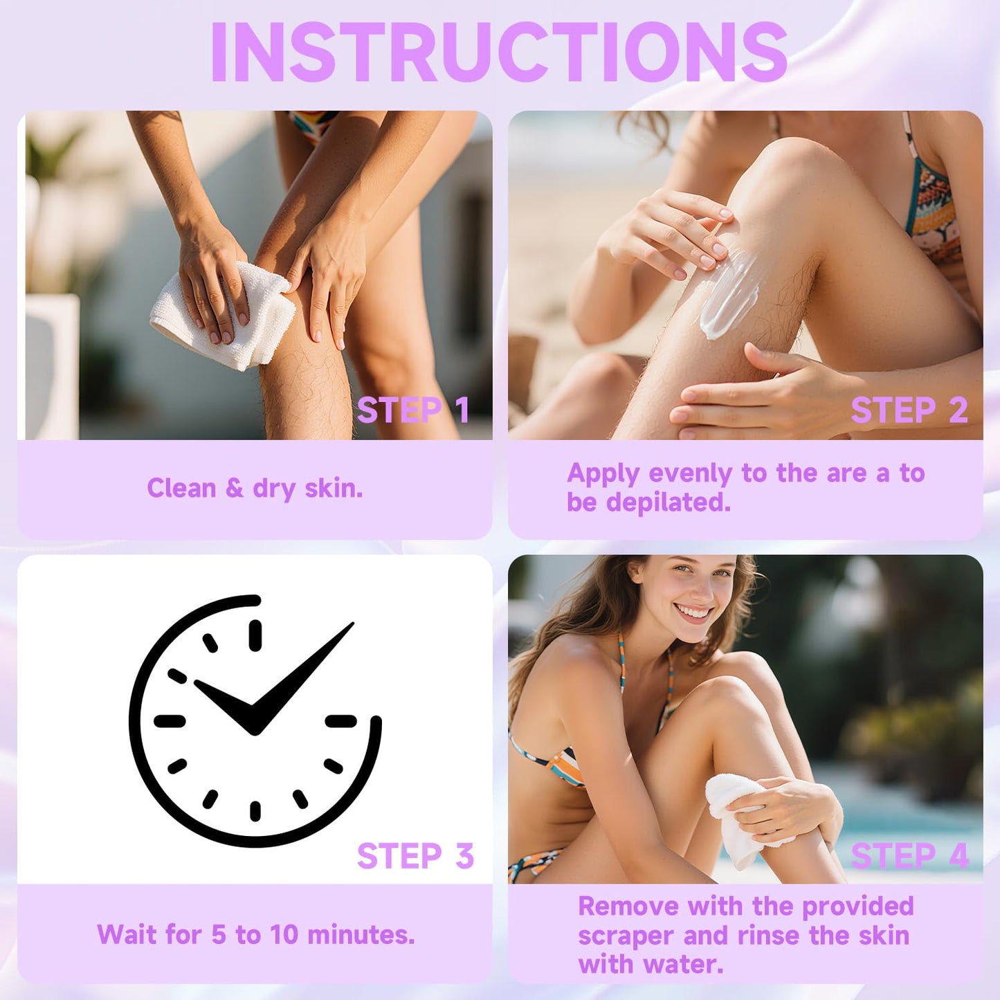 ⚡Pain-Free Hair Removal Spray with Aloe & Hyaluronic Acid | Citrus Scent