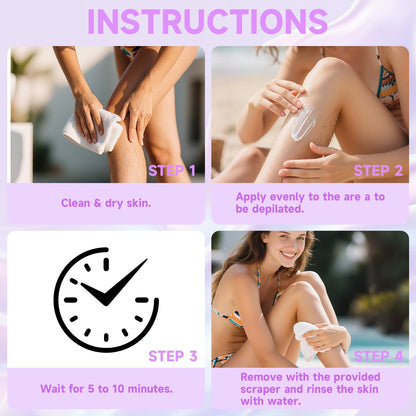 ⚡Pain-Free Hair Removal Spray with Aloe & Hyaluronic Acid | Citrus Scent