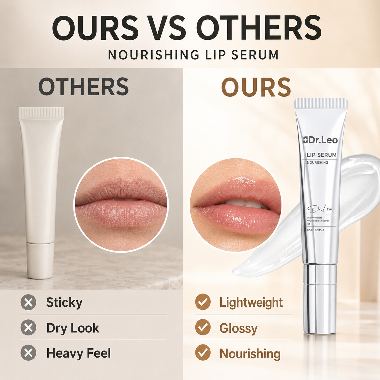 "Say Goodbye to Dry Flakes. Meet Your New Favorite Lip Serum."