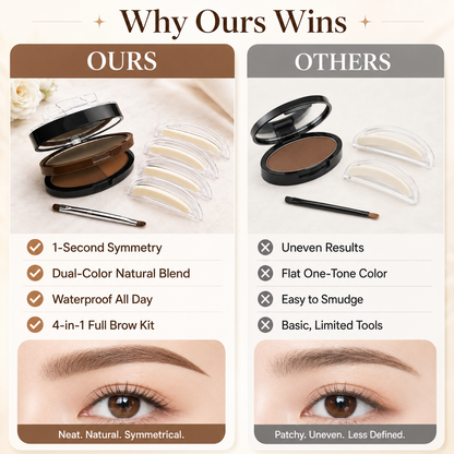 2-in-1 Dual Color Eyebrow Stamp Powder✨