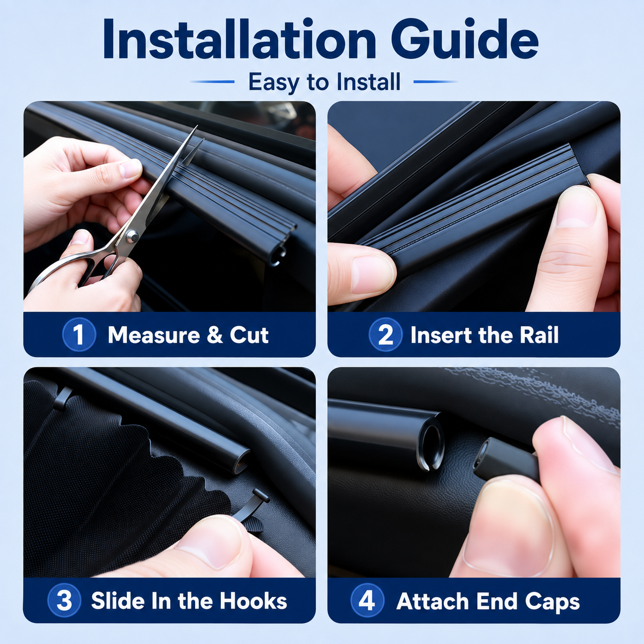🚘 Retractable Sliding Car Window Sunshade