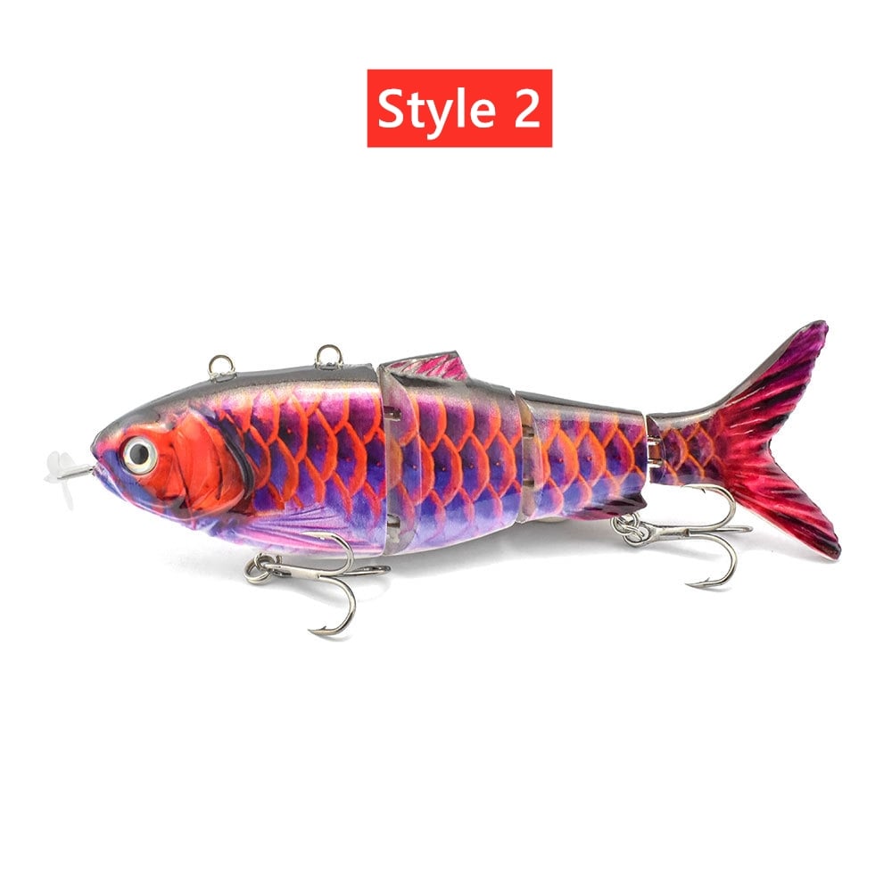 🎣Electric Robotic Fishing Lure with Auto-Swim & LED Attraction