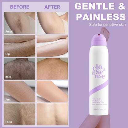 ⚡Pain-Free Hair Removal Spray with Aloe & Hyaluronic Acid | Citrus Scent