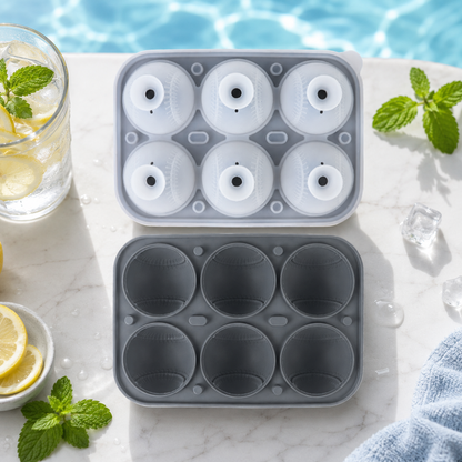 🍹 Cool Your Drinks! 3D Sports Ball Ice Mold