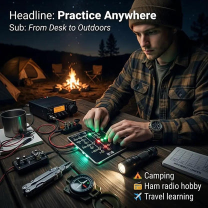 📟 Morse Code Trainer Card Pro