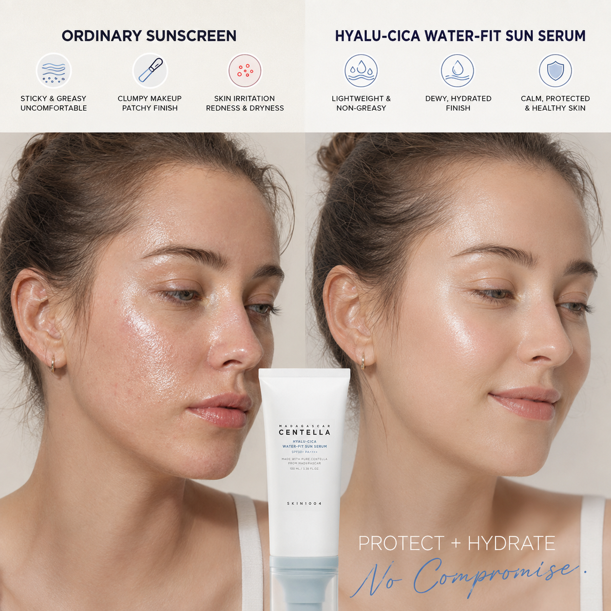 ☀️ Hyalu-Cica Water-Fit Sun Serum SPF50+ PA++++ ✨
