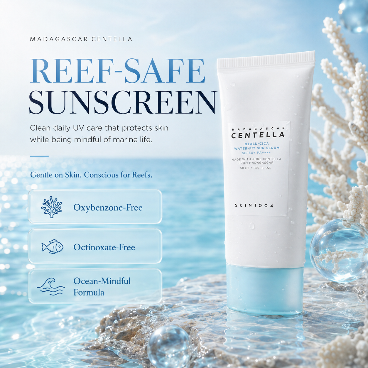 ☀️ Hyalu-Cica Water-Fit Sun Serum SPF50+ PA++++ ✨