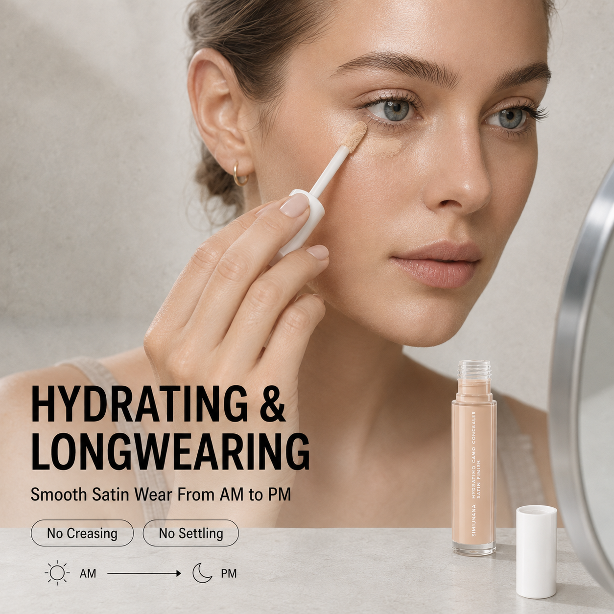 Hydrating Full Coverage Concealer – Satin Finish