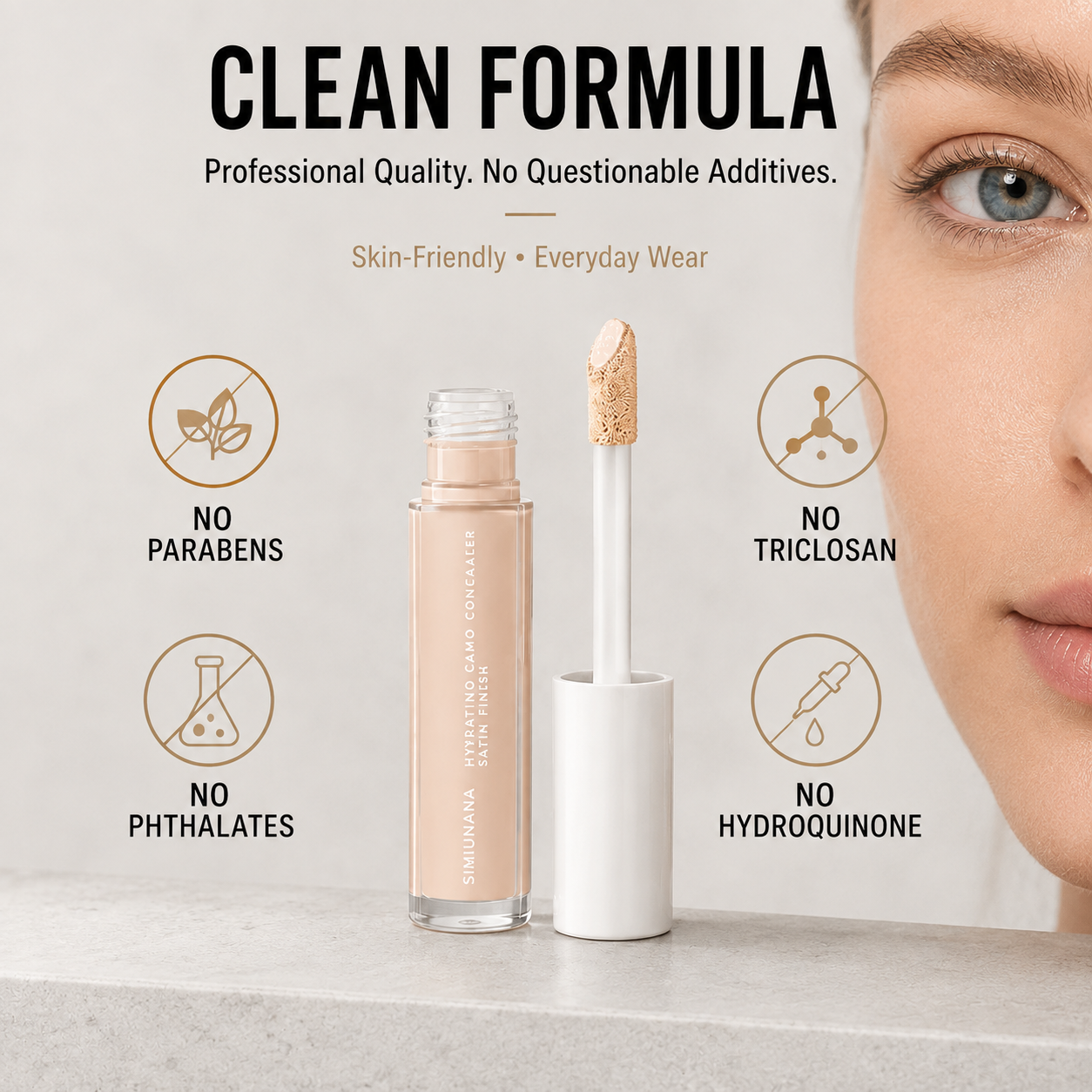 Hydrating Full Coverage Concealer – Satin Finish