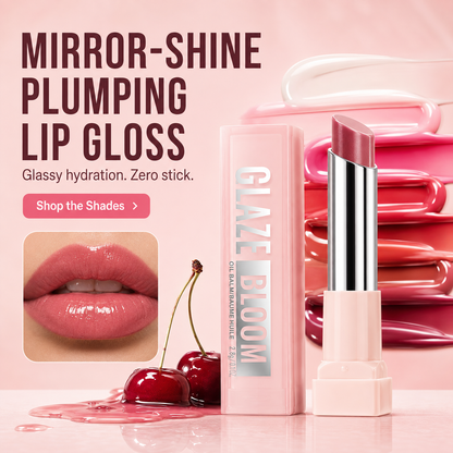 💧Mirror-Shine Plumping Lip Gloss | 10 Glossy Shades