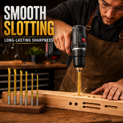 🛠️ 2-in-1 Woodworking Saw Drill Bit Set