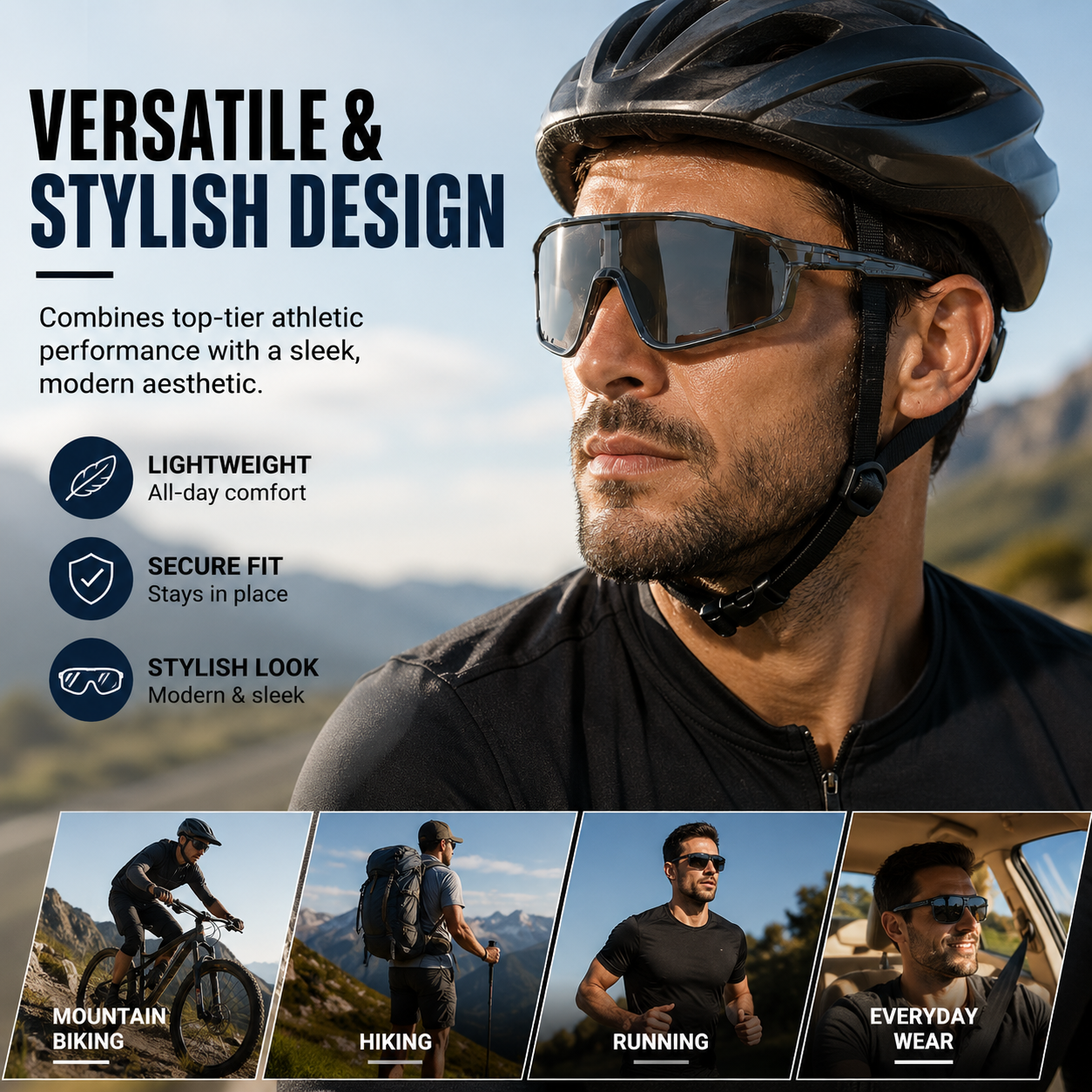 Photochromic UV-Protective Sports Sunglasses 🕶️☀️