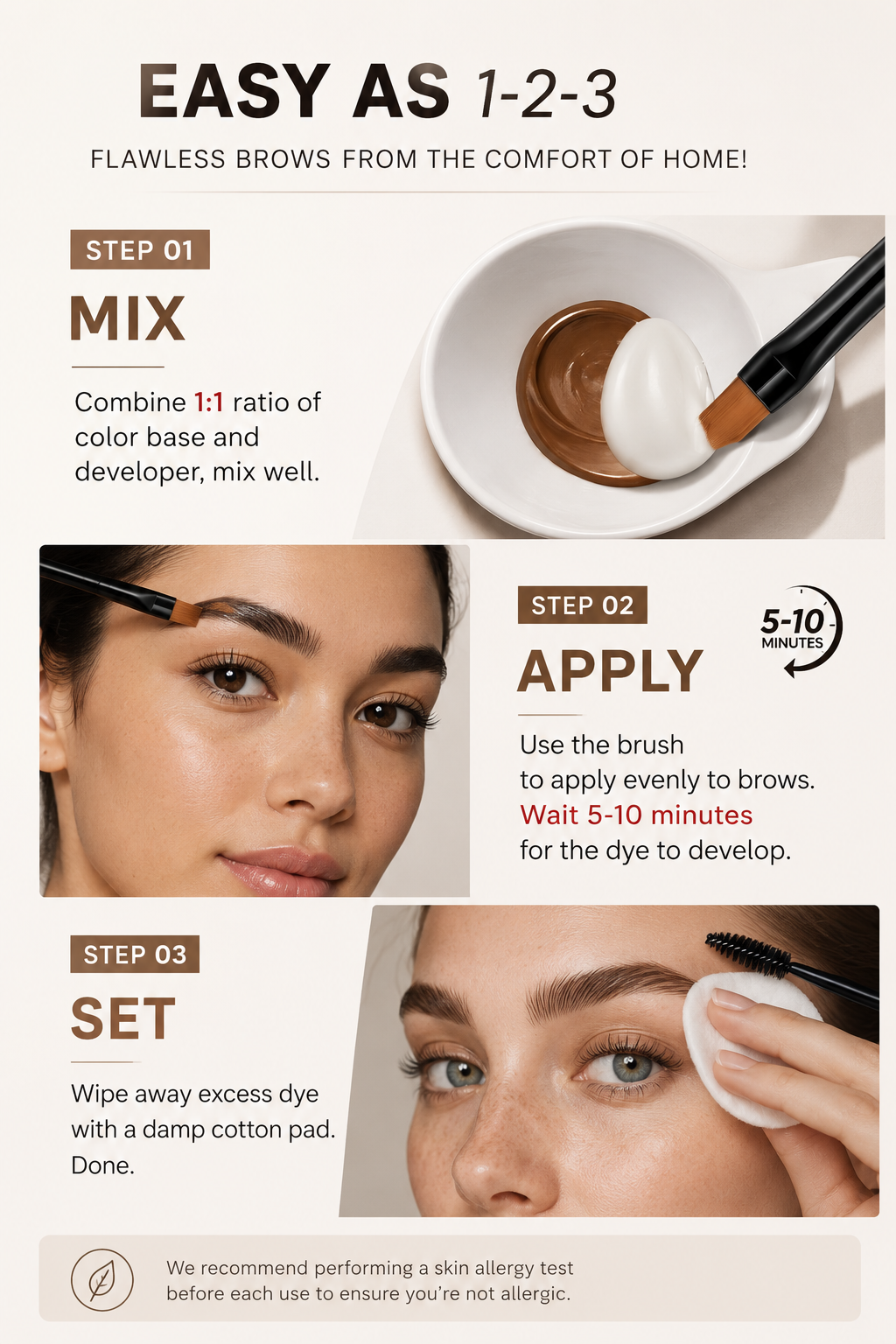 ✨ Semi-Permanent Eyebrow Tint Kit