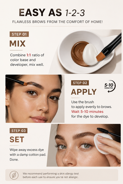 ✨ Semi-Permanent Eyebrow Tint Kit