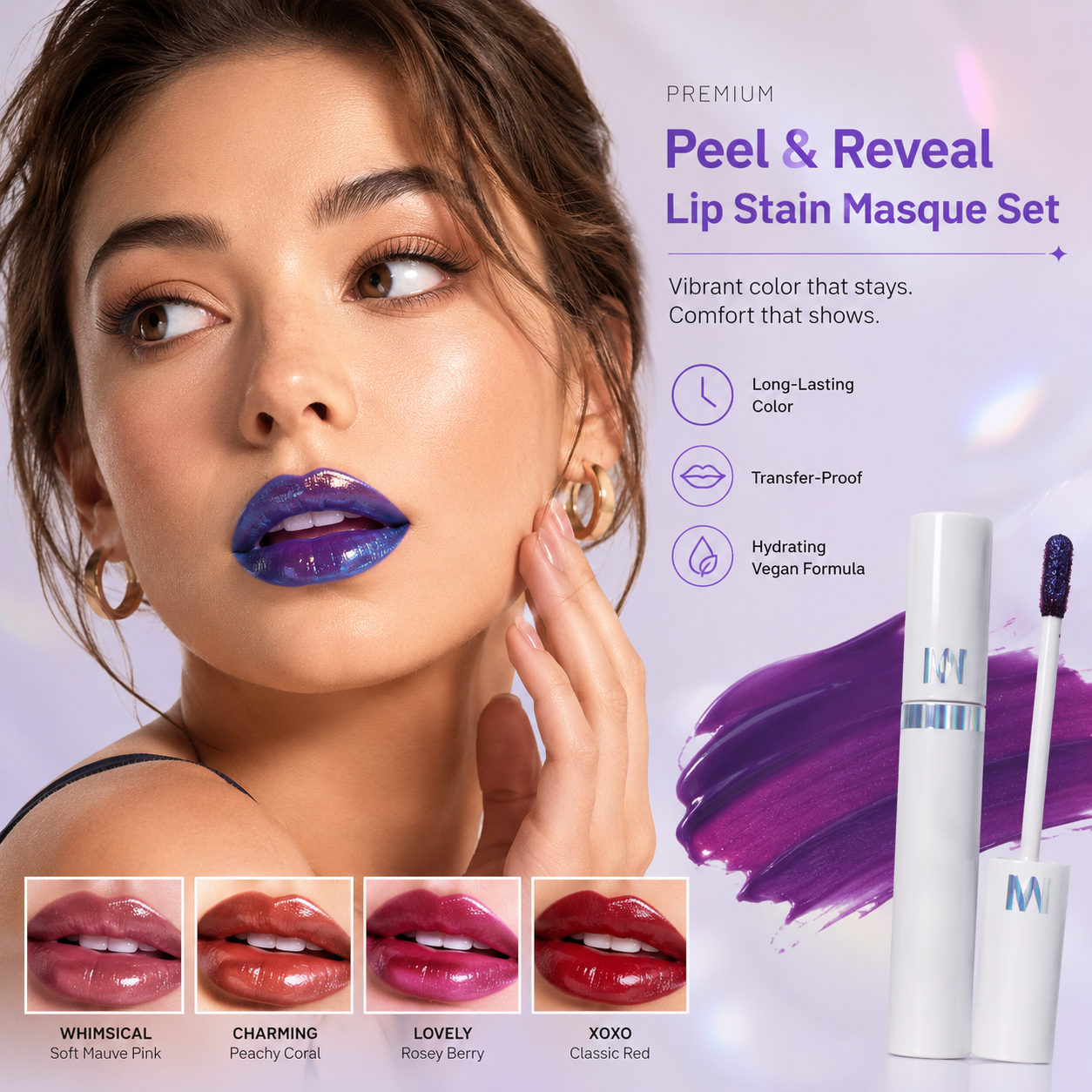 Premium Peel & Reveal Lip Stain Masque Set