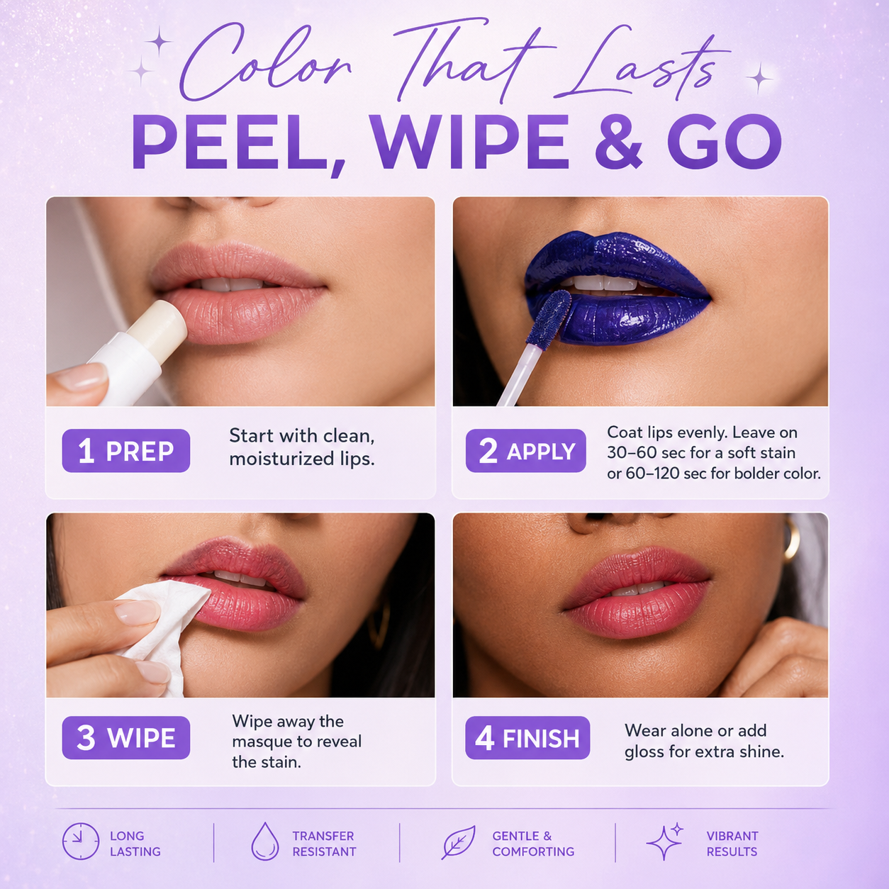 Premium Peel & Reveal Lip Stain Masque Set