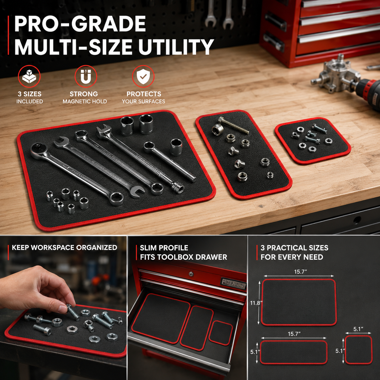3-piece-flexible-magnetic-tool-mat-tray-holder-3557