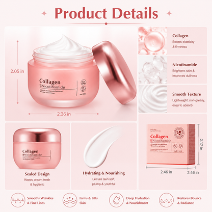 🌸 Radiant Collagen & Nicotinamide Smoothies Cream