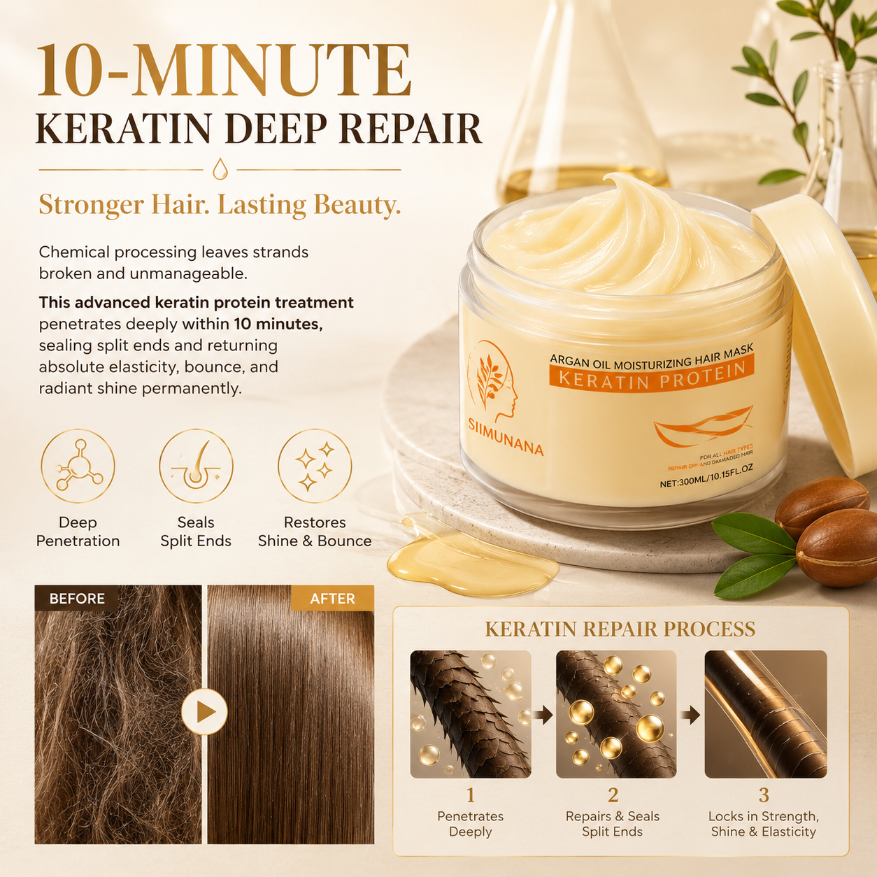 Keratin Argan Oil Hair Mask