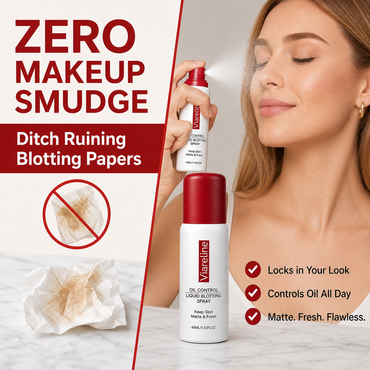 Liquid Blotting Oil Control Spray